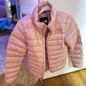 Pink North Face Puffer